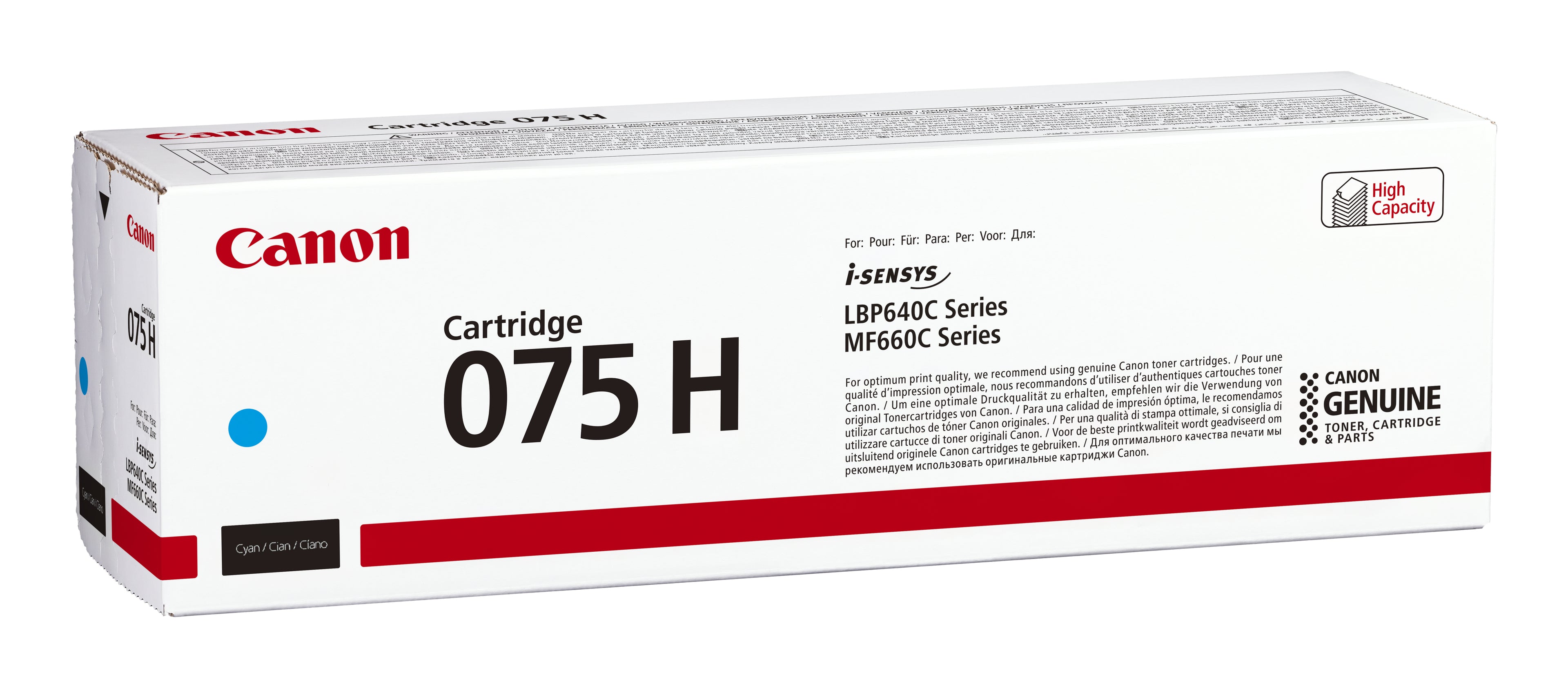 Canon 075 H cartuccia toner 1 pz Originale Ciano