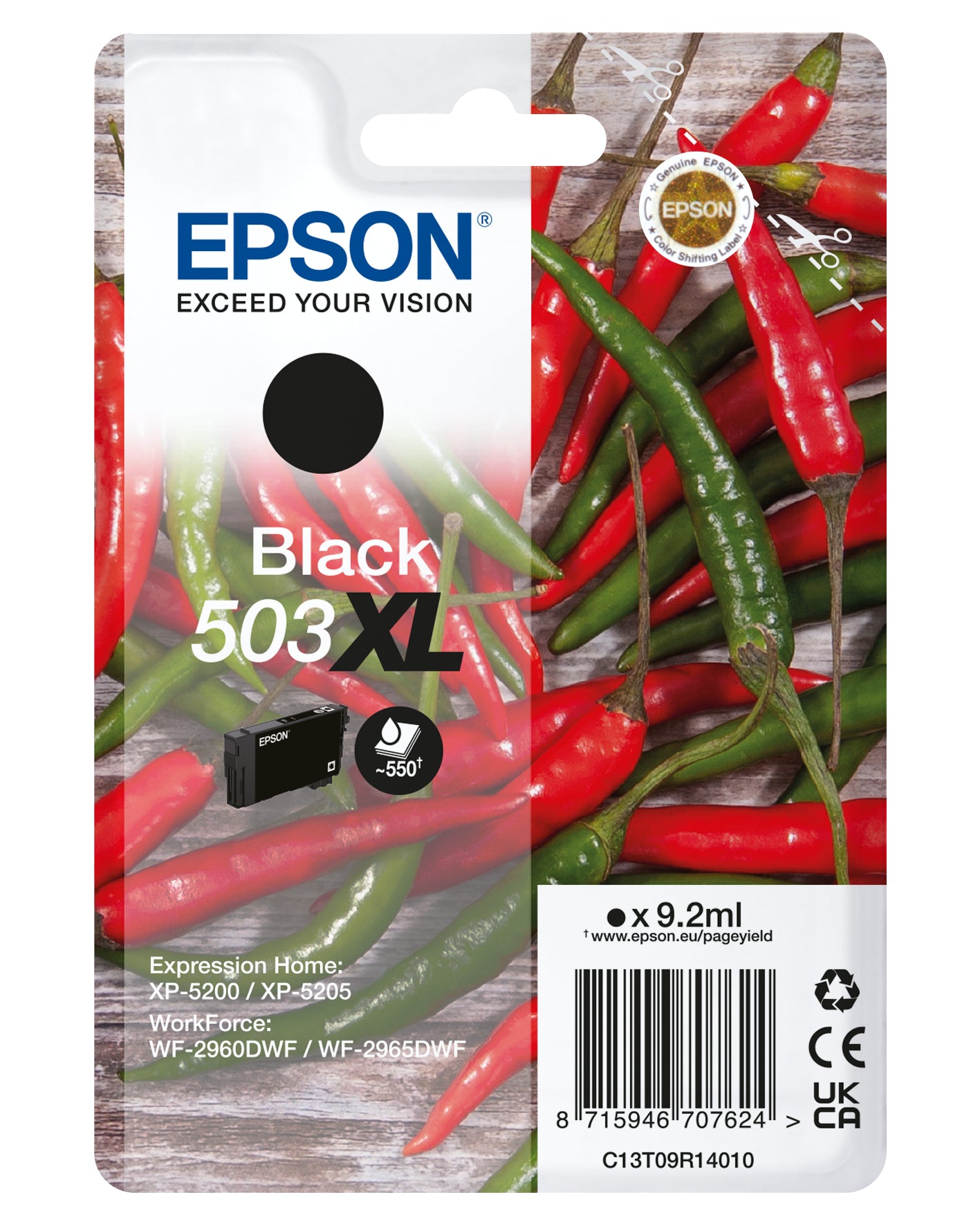 Epson 503XL cartuccia d'inchiostro 1 pz Originale Resa elevata (XL) Nero