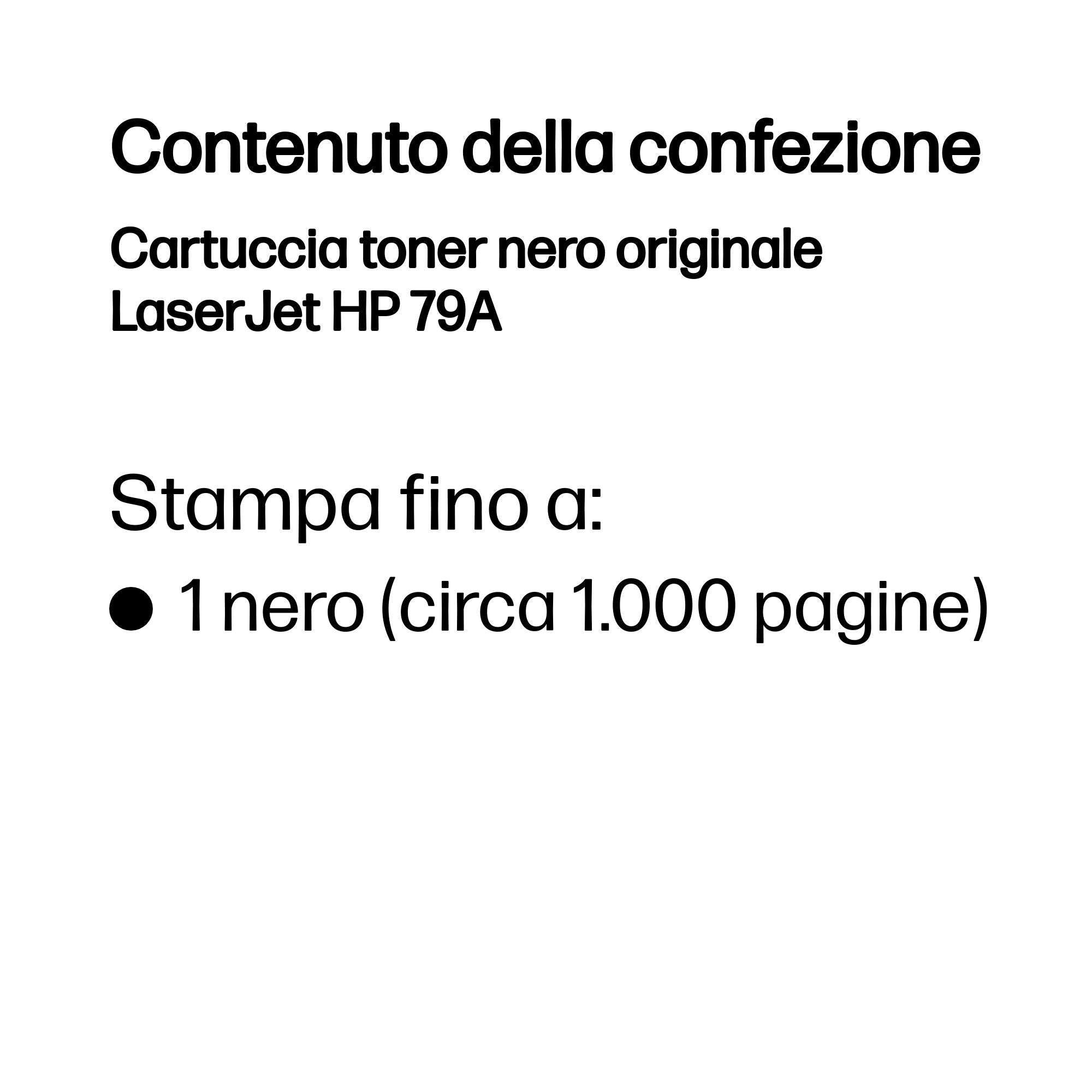 HP Cartuccia toner nero originale LaserJet 79A