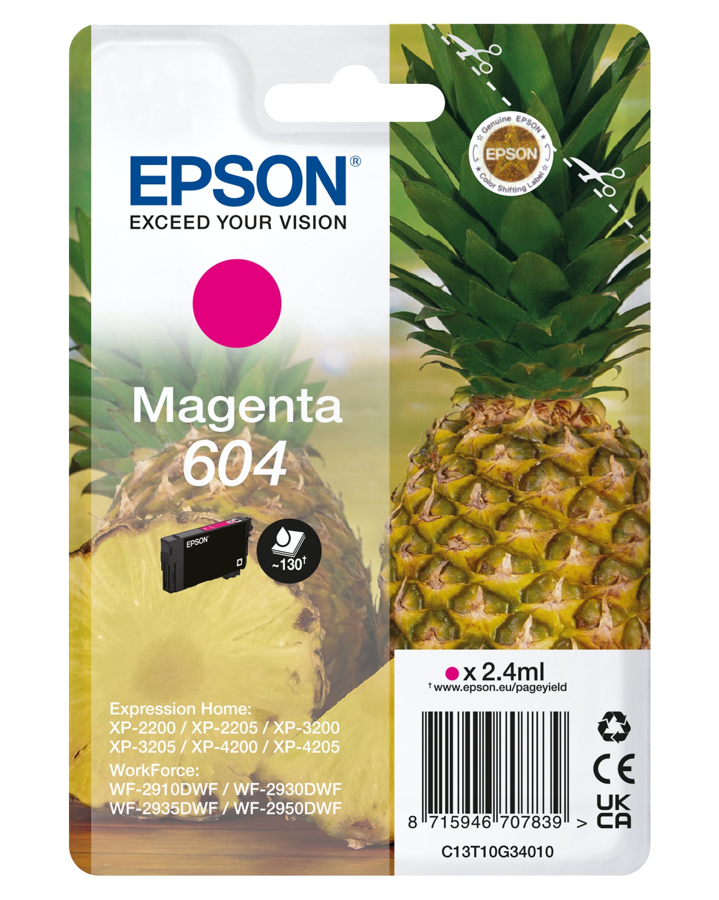 Epson 604 cartuccia d'inchiostro 1 pz Compatibile Resa standard Magenta