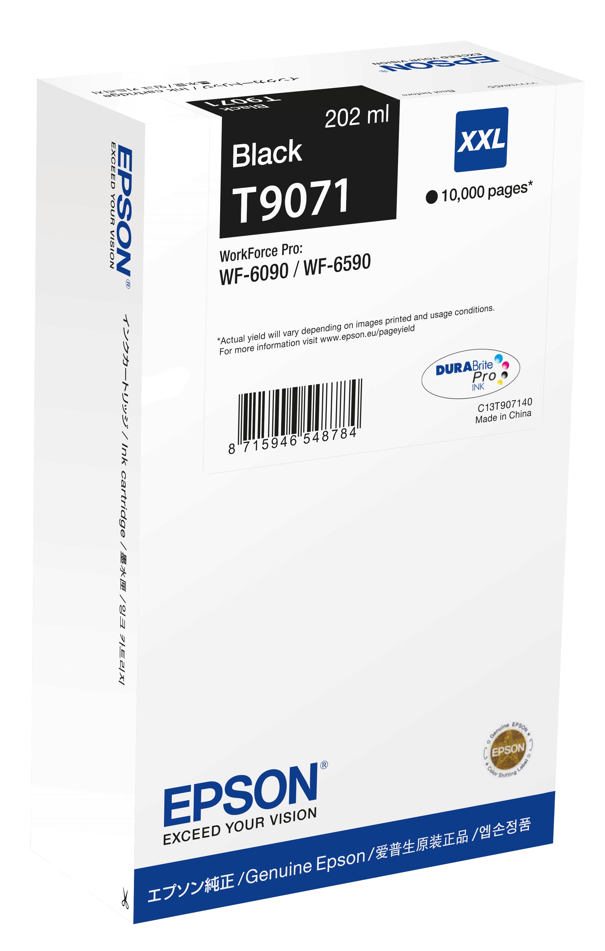 Epson C13T90714N cartuccia d'inchiostro 1 pz Originale Nero