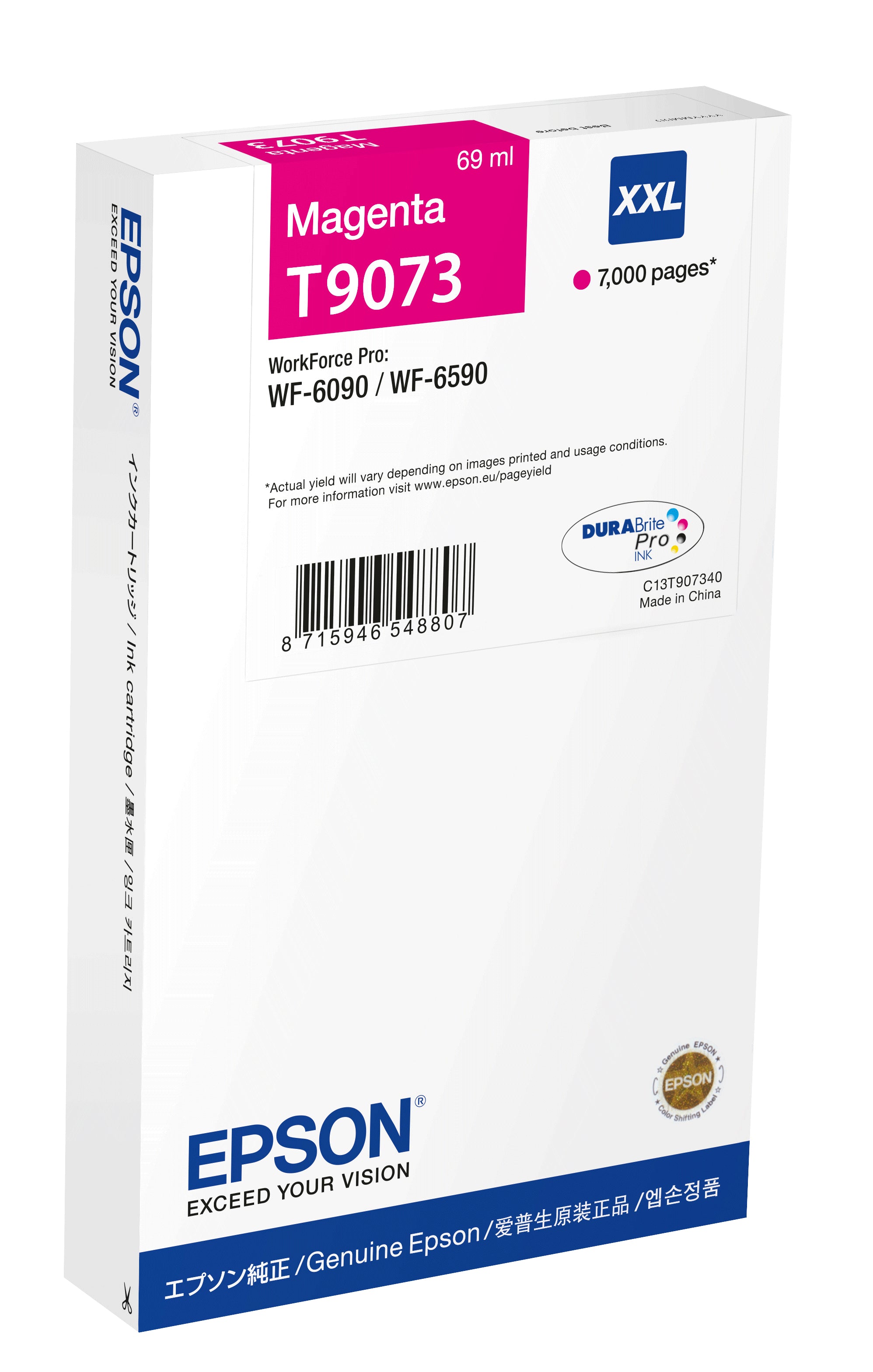 Epson C13T90734N cartuccia d'inchiostro 1 pz Originale Rendimento ultra elevato Magenta
