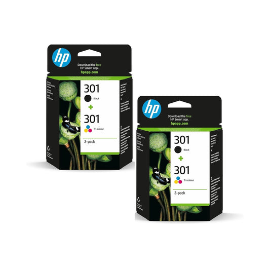 HP 301 Multipack - Confezione da 2 cartucce (2 Nero e 2 Colore)