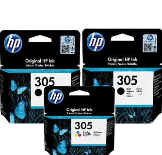 HP 305 Multipack -  Confezione da 3 cartucce ( 2 Nero e 1 Colore)