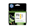 HP Confezione da 3 cartucce di inchiostro giallo DesignJet 711, 29 ml
