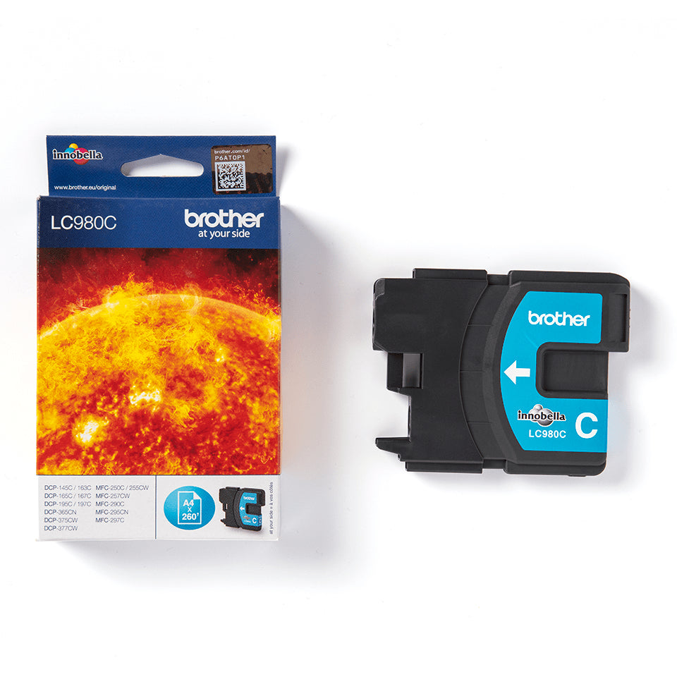 Brother LC980C cartuccia d'inchiostro 1 pz Originale Ciano