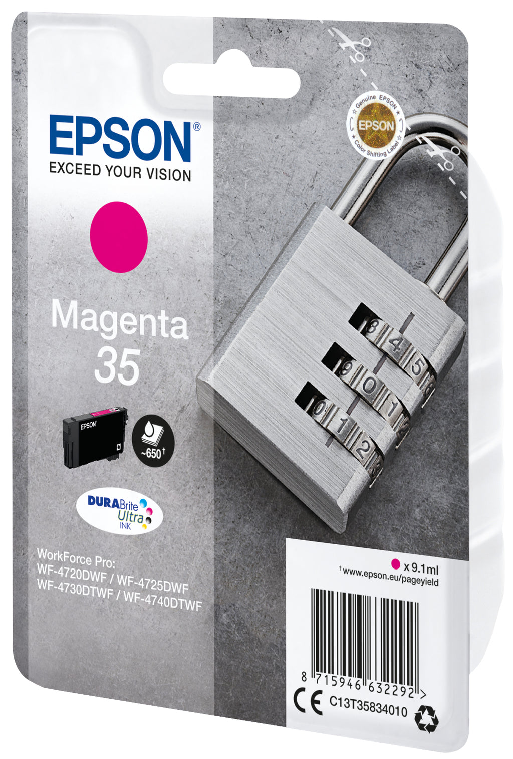 Epson Padlock Inchiostro magenta singolo DURABrite Ultra Lucchetto 35