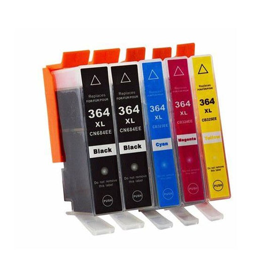 Cartucce Compatibile per HP 364 (2 Nero,1 Ciano, 1 Magenta, 1 Giallo)