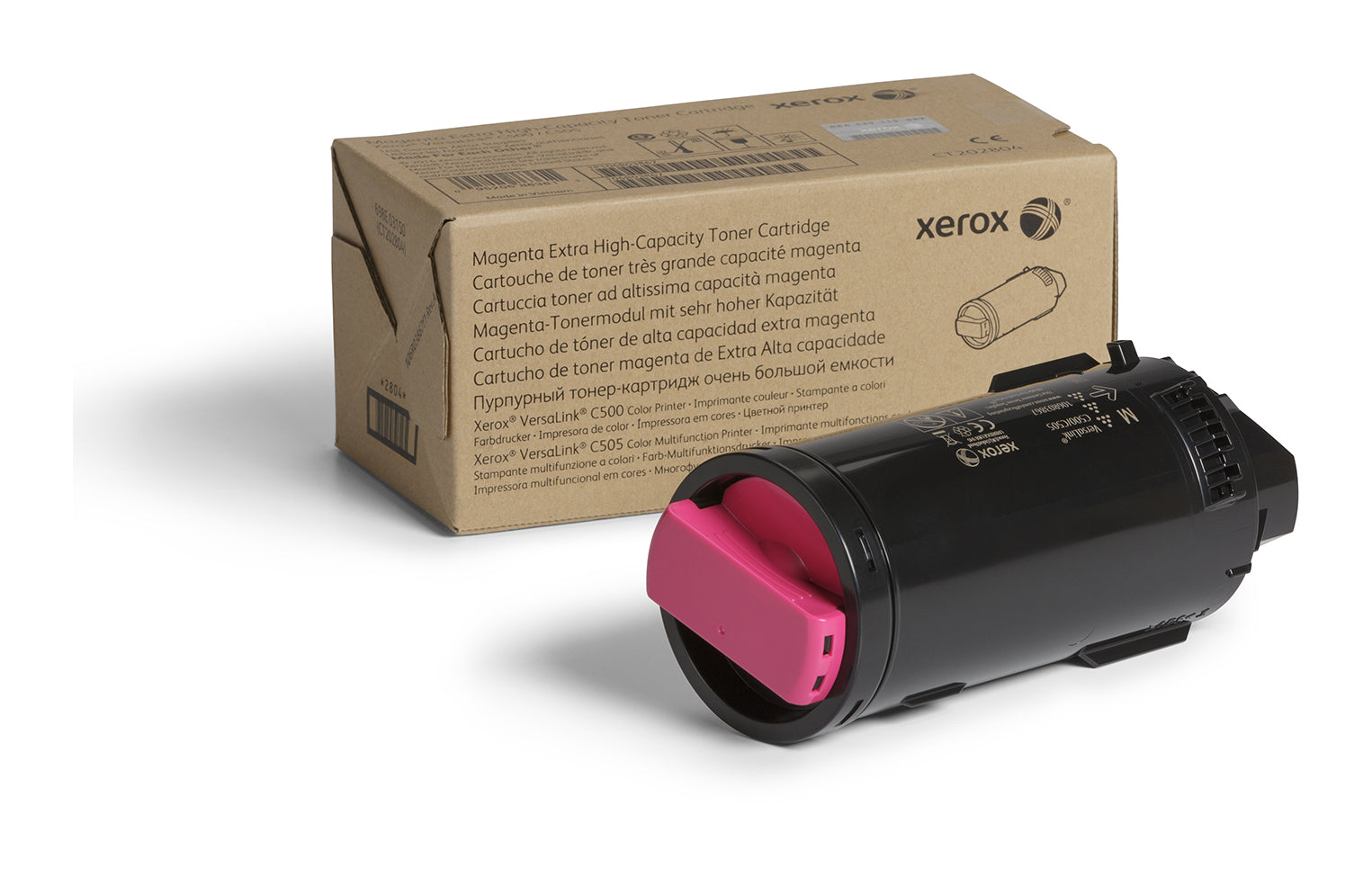 Xerox Cartuccia toner Magenta a Altissima capacità da 9000 Pagine per Multifunzione a colori ® VersaLink® C505, Stampante a colori ® VersaLink® C500 (106R03874)
