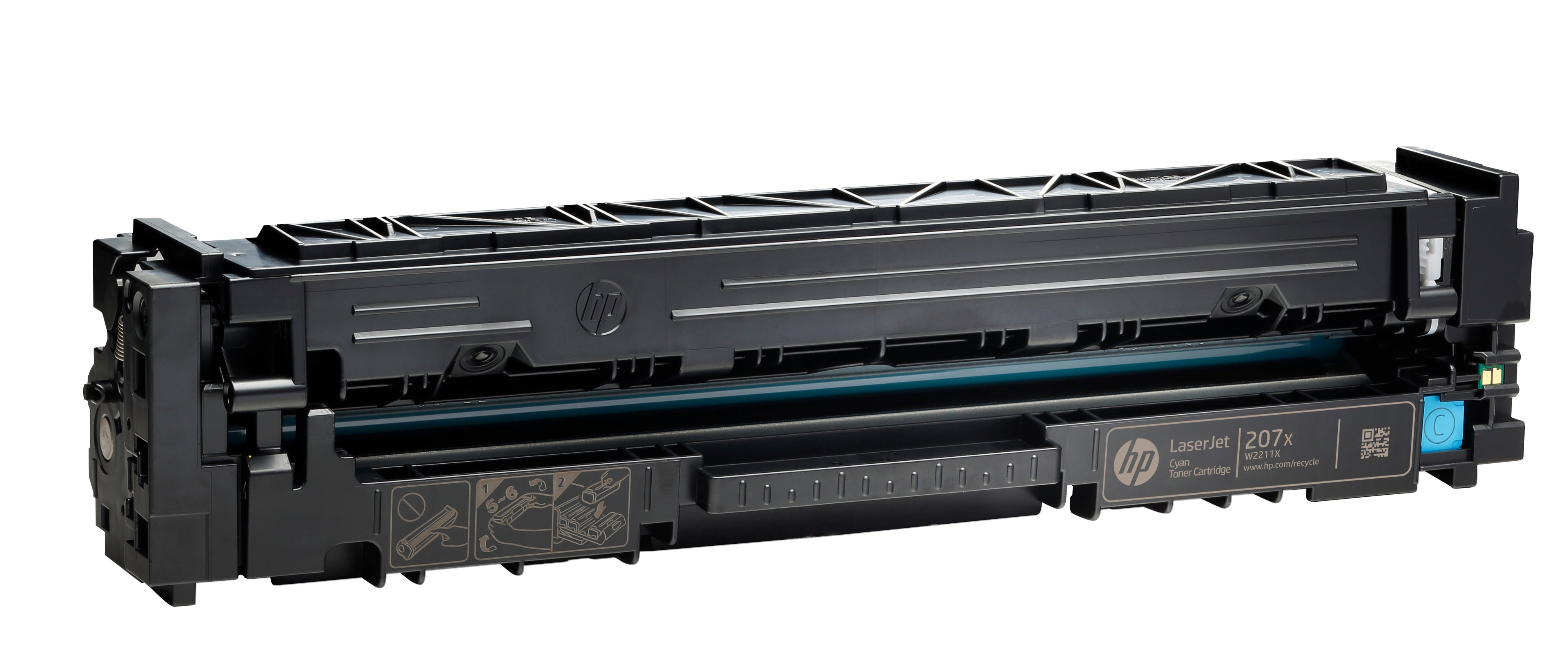 HP Cartuccia toner ciano originale LaserJet 207X ad alta capacità