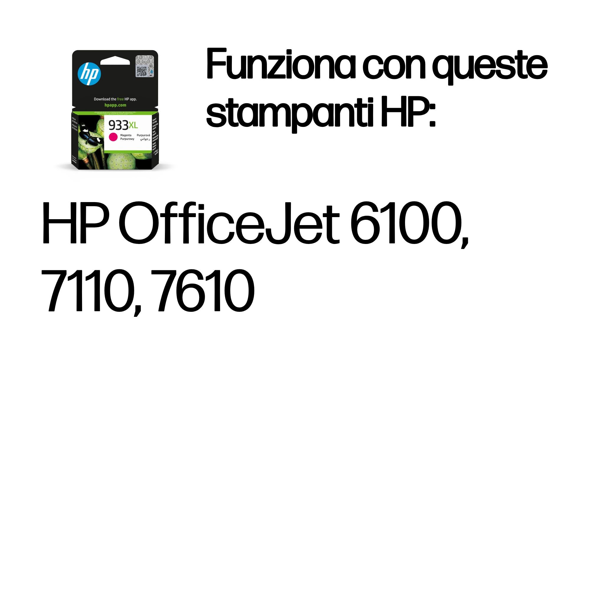 HP Cartuccia originale inchiostro magenta ad alta capacità 933XL