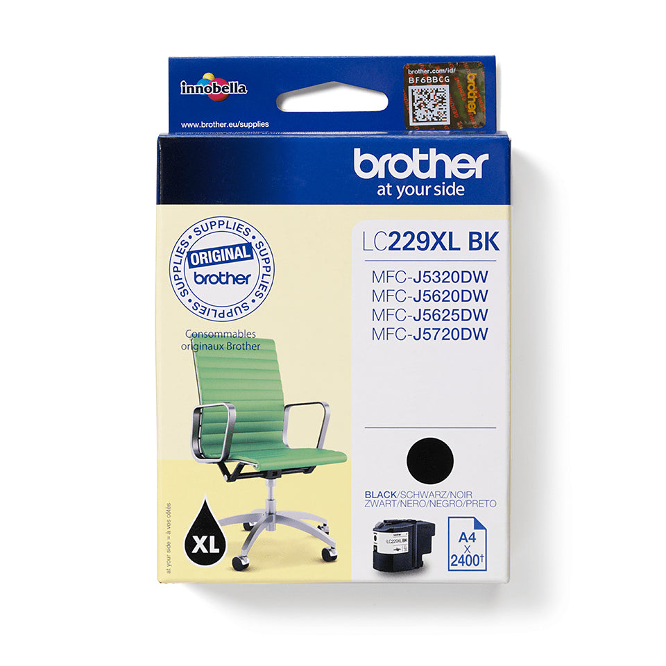 Brother LC229XLBK cartuccia d'inchiostro 1 pz Originale Nero