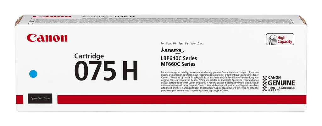 Canon 075 H cartuccia toner 1 pz Originale Ciano