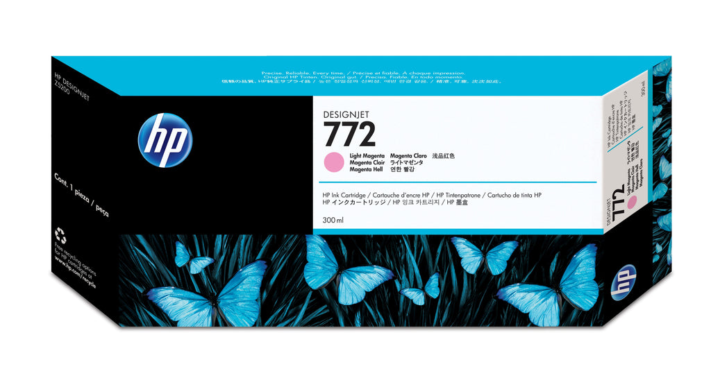 HP Cartuccia inchiostro magenta chiaro DesignJet 772, 300 ml