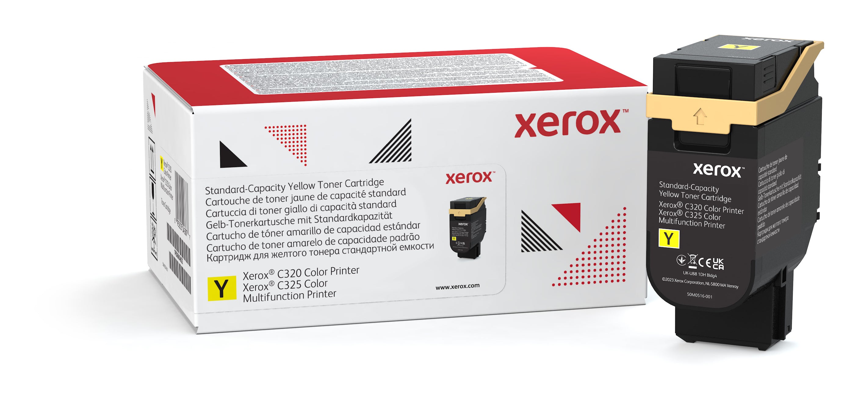 Xerox Cartuccia toner Giallo a Capacità standard da 1800 Pagine per Stampante a colori ® C320/multifunzione a colori ® C325 (006R04822)
