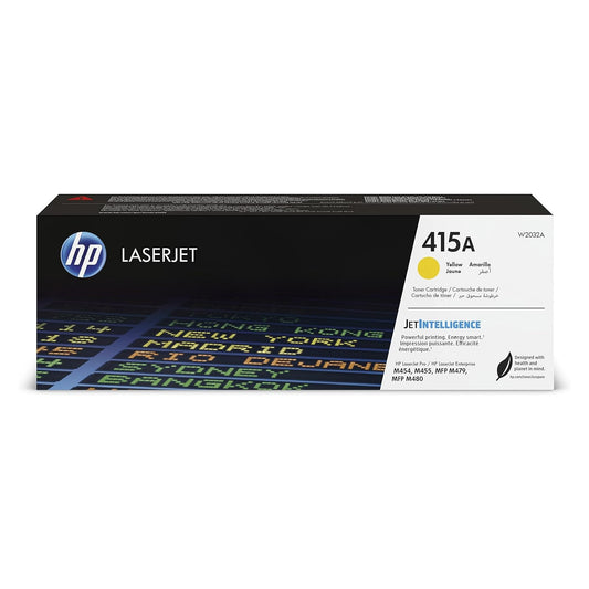 HP 415A W2032A, Cartuccia Toner Originale HP da 2100 Pagine, GIALLO