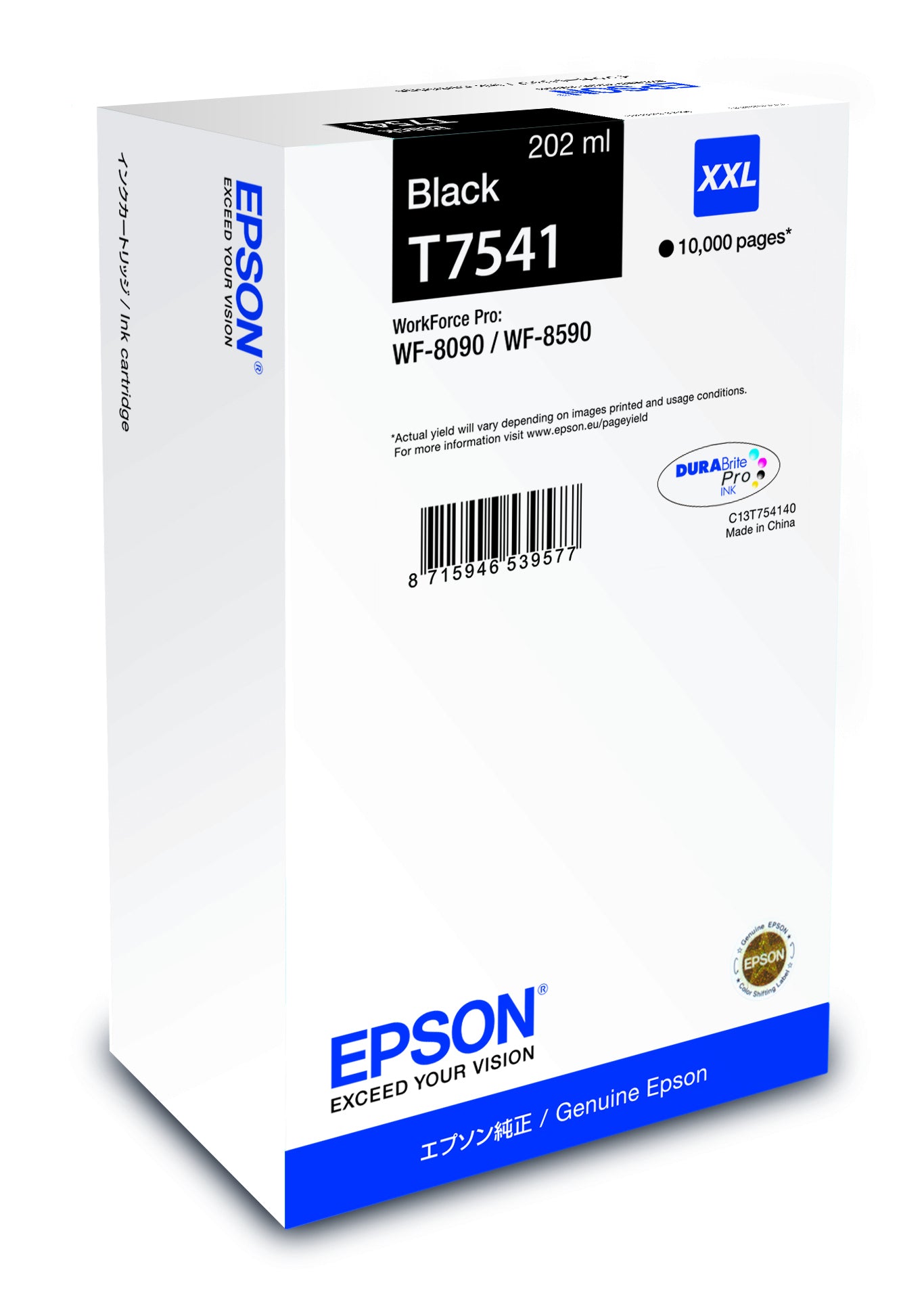 Epson C13T75414N cartuccia d'inchiostro 1 pz Originale Rendimento ultra elevato Nero