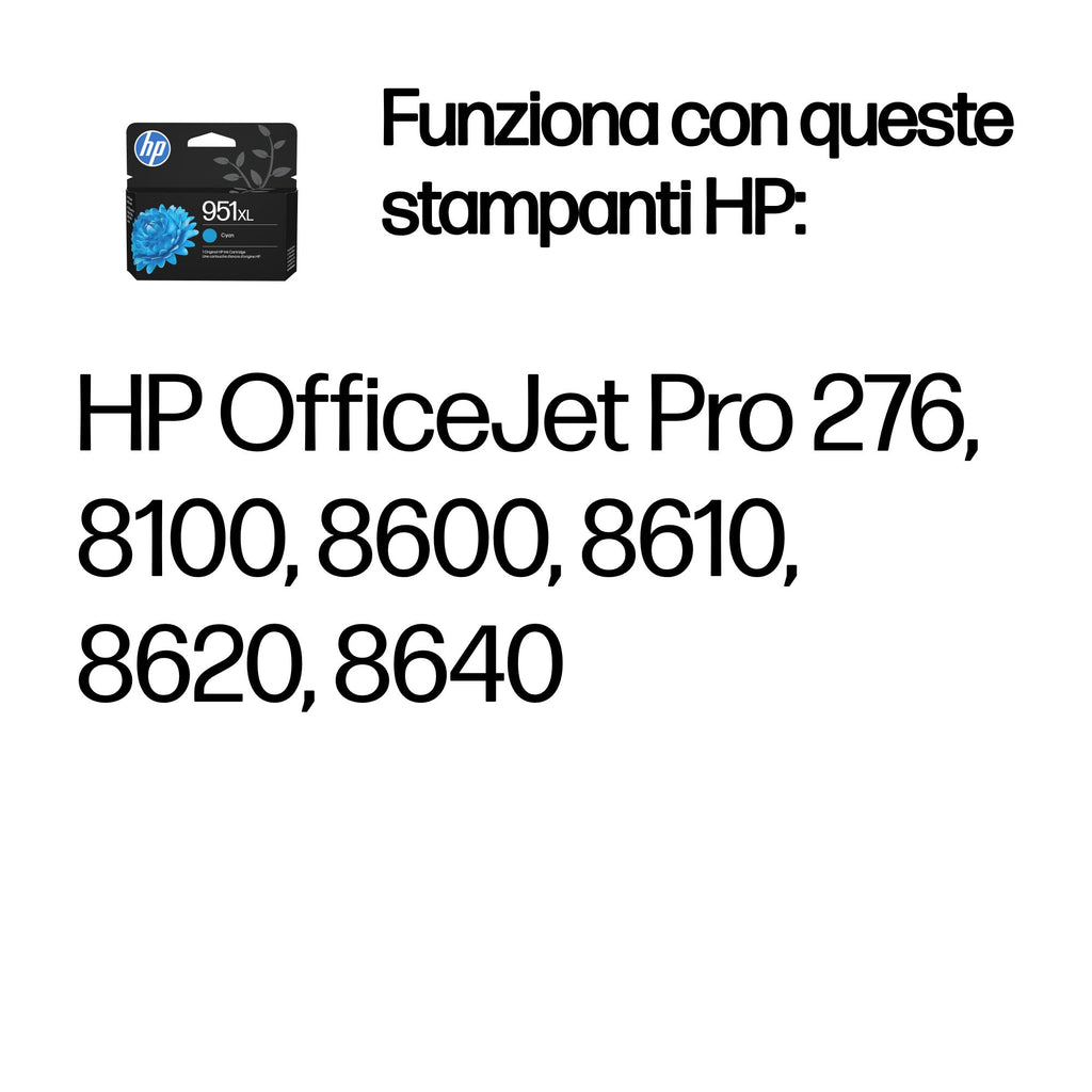 HP Cartuccia originale inchiostro ciano ad alta capacità 951XL