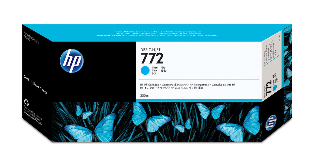 HP Cartuccia inchiostro ciano DesignJet 772, 300 ml