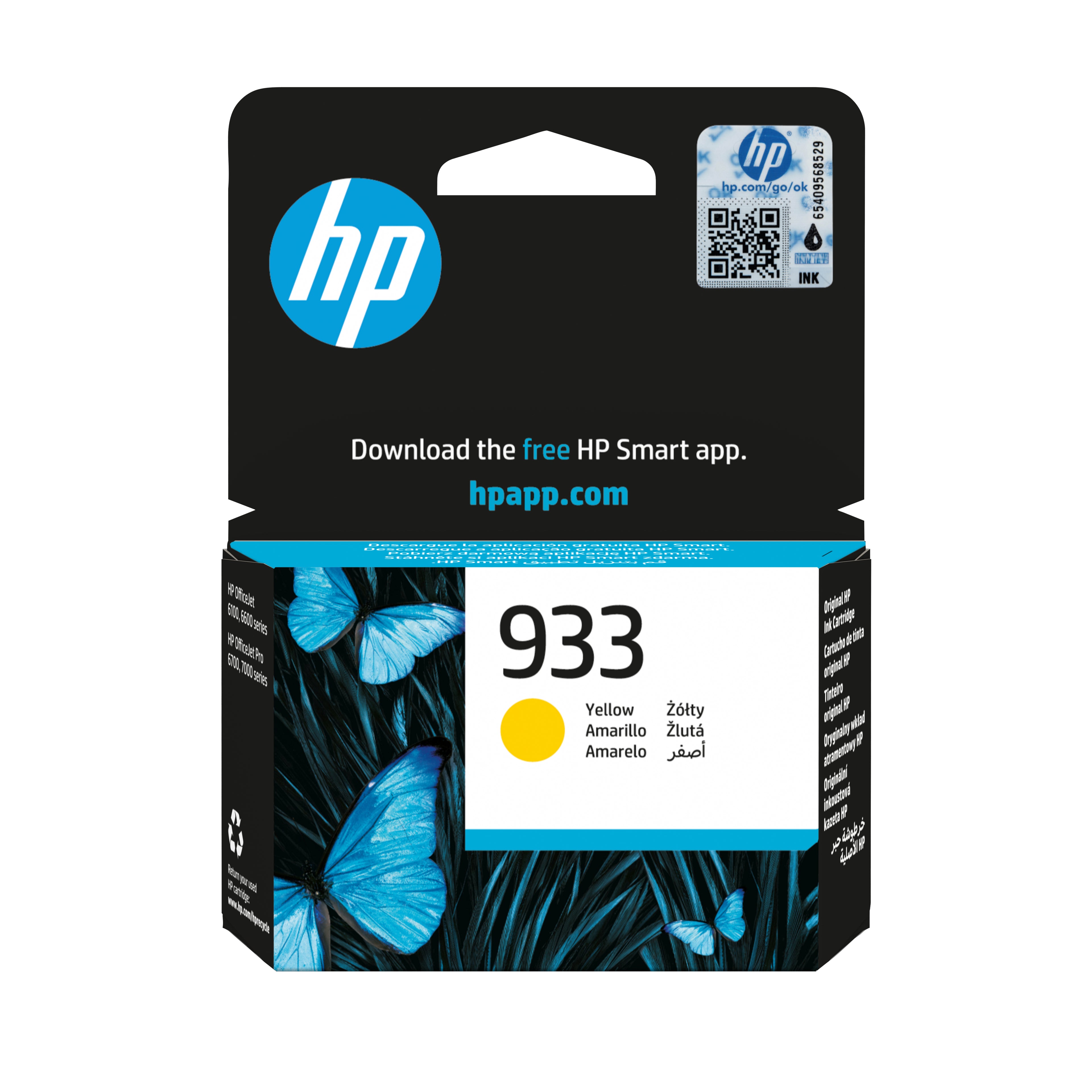HP Cartuccia di inchiostro giallo originale 933