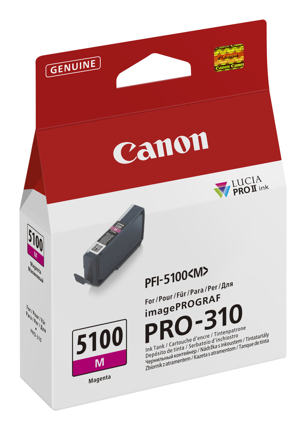 Canon PFI-5100 M cartuccia d'inchiostro 1 pz Originale Magenta