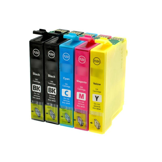 Cartucce Compatibili per EPSON T0711 (2 Nero, 1 Ciano, 1 Magenta, 1 Giallo)