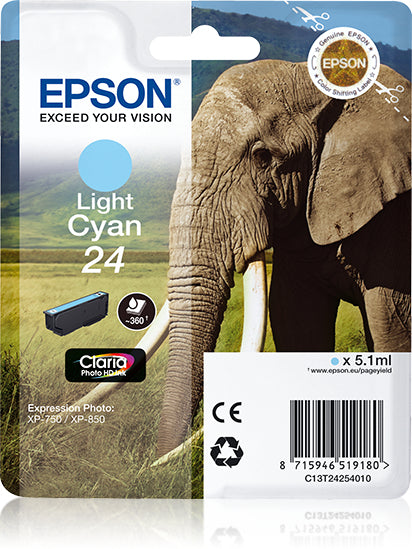Epson Elephant Cartuccia Ciano-chiaro