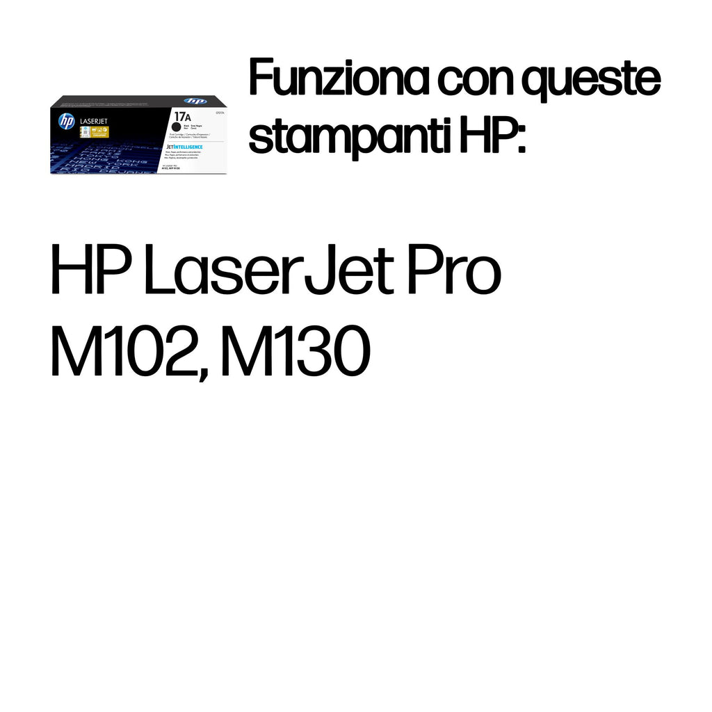 HP Cartuccia toner nero originale LaserJet 17A