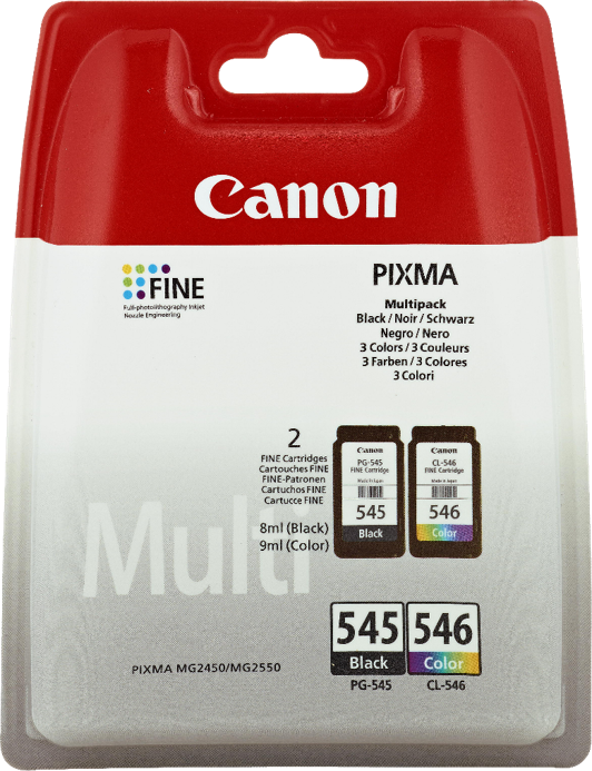 Canon Cartucce d'inchiostro Multipack PG-545 BK / Cl-546 C/M/Y