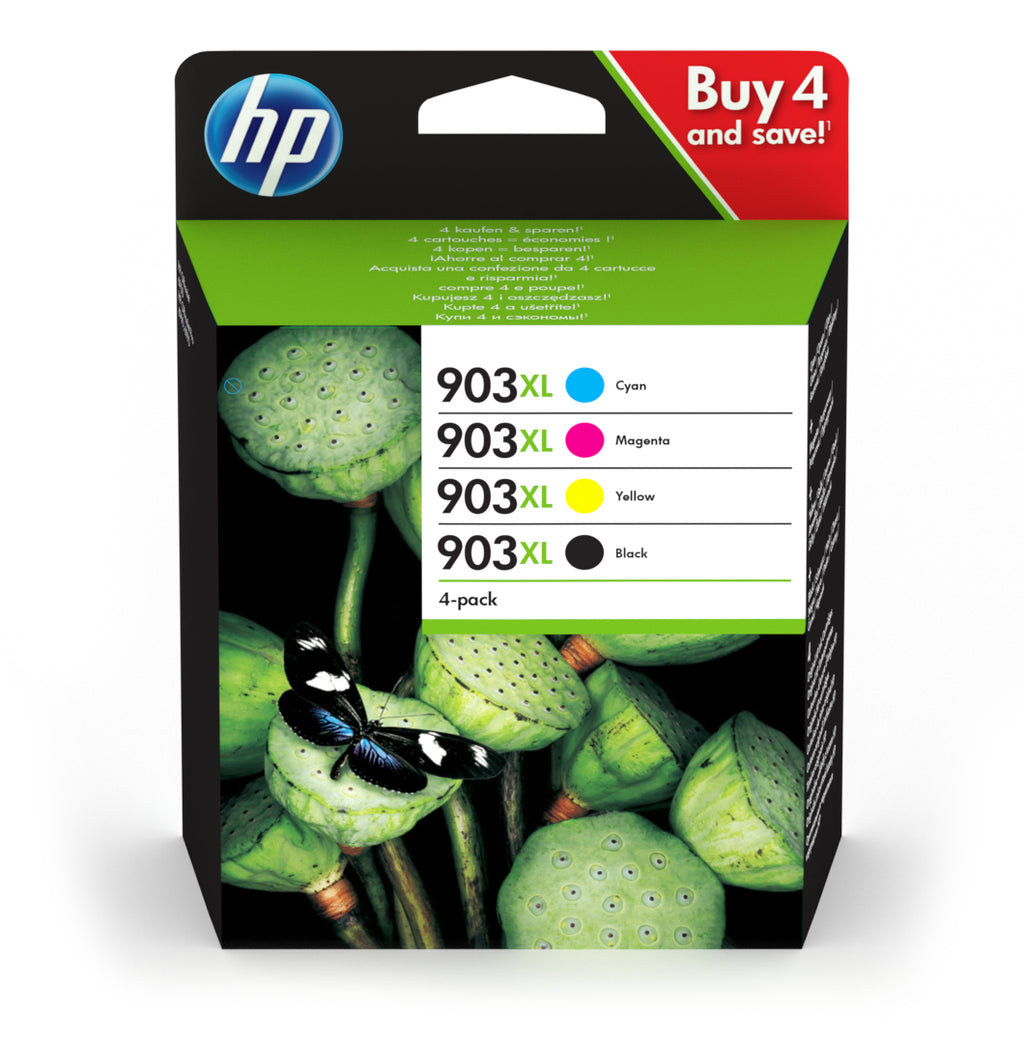 HP 903XL cartuccia d'inchiostro 4 pz Originale Resa elevata (XL) Nero, Ciano, Magenta, Giallo