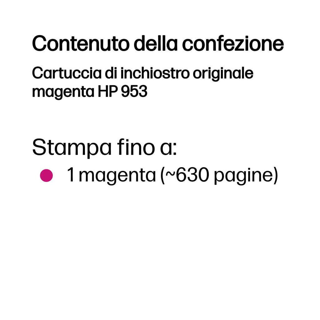 HP Cartuccia di inchiostro originale magenta 953