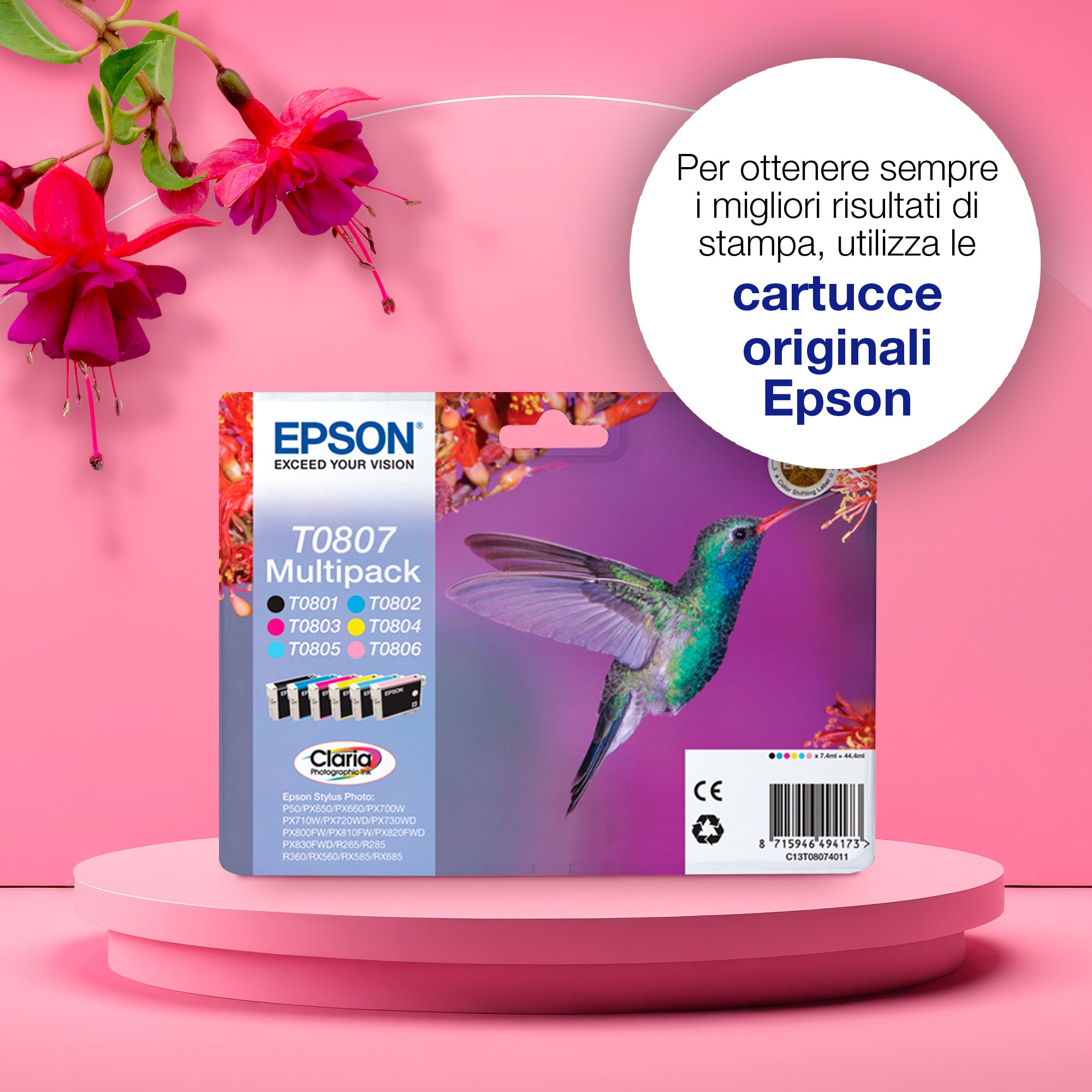 Epson Hummingbird Cartuccia Ciano-chiaro