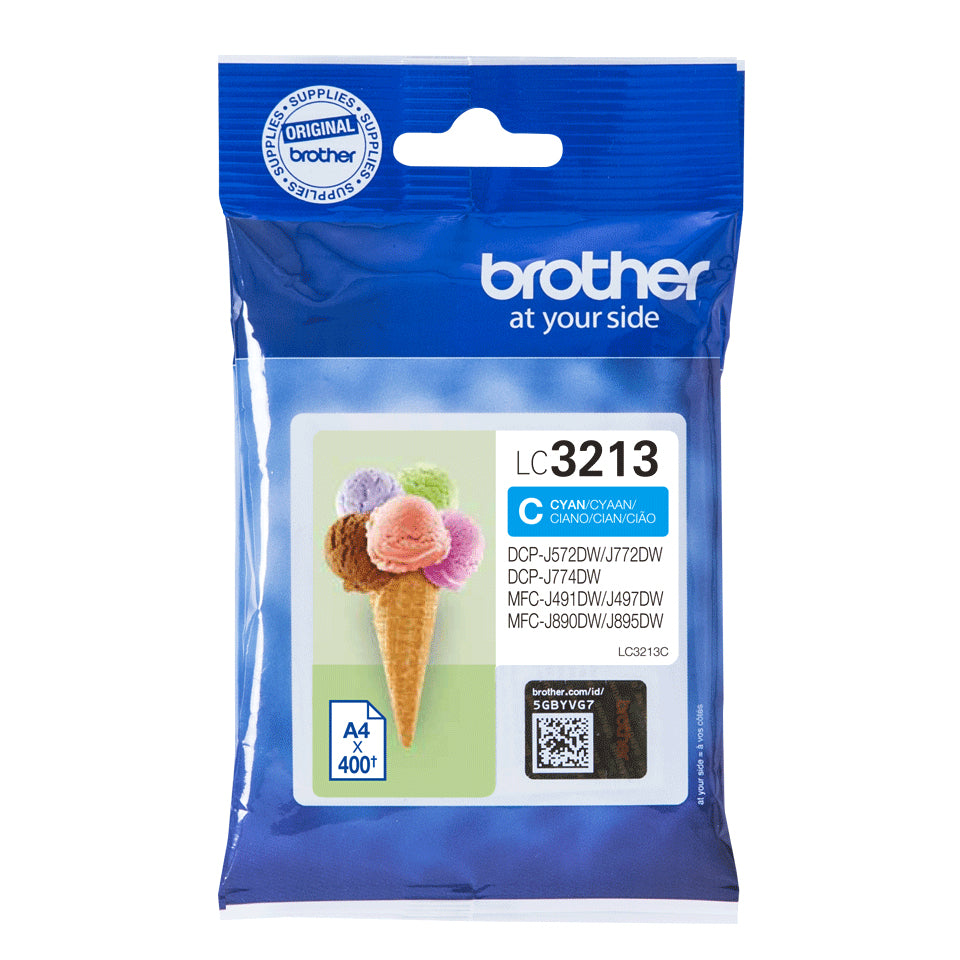 Brother LC3213C cartuccia d'inchiostro 1 pz Originale Resa elevata (XL) Ciano