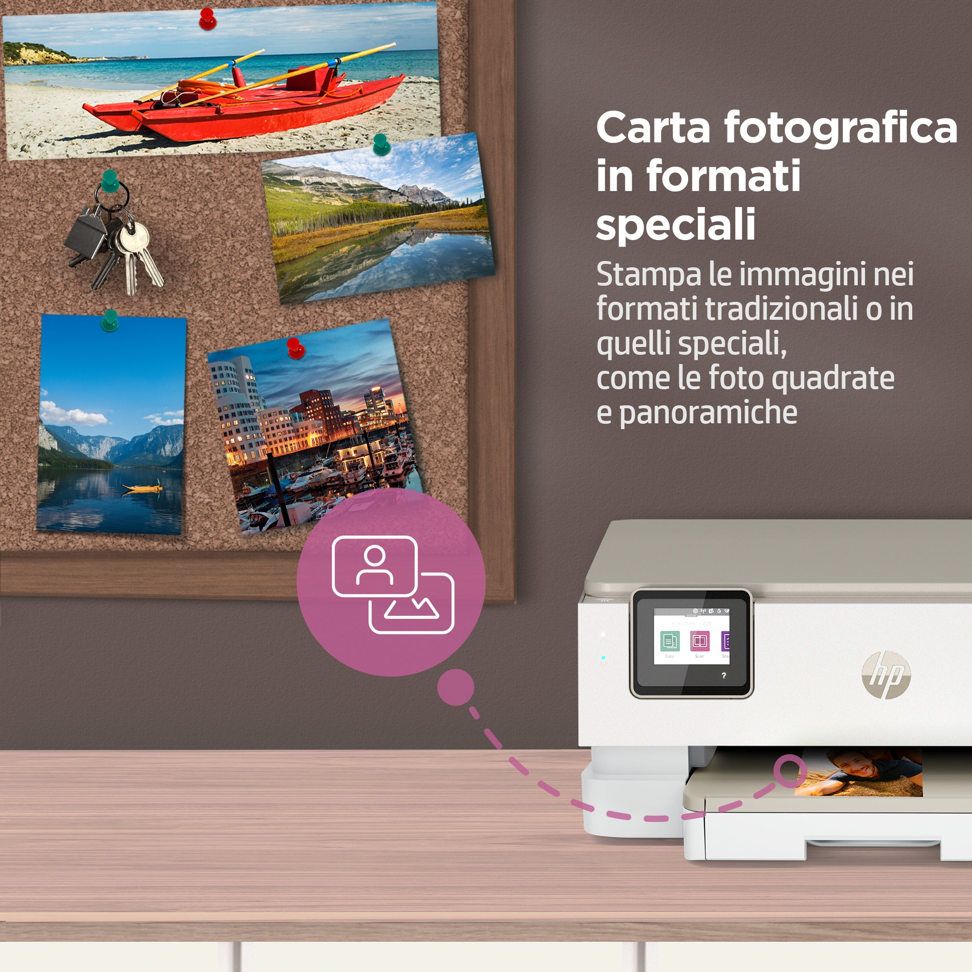 HP ENVY Inspire 7224e Wireless All-in-One Colore Stampante, Instant Ink; Fotocopiatrice, scanner