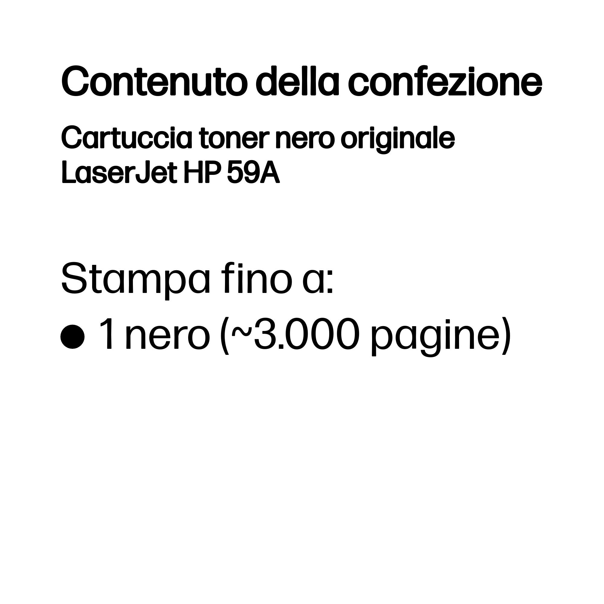 HP Cartuccia toner nero originale LaserJet 59A
