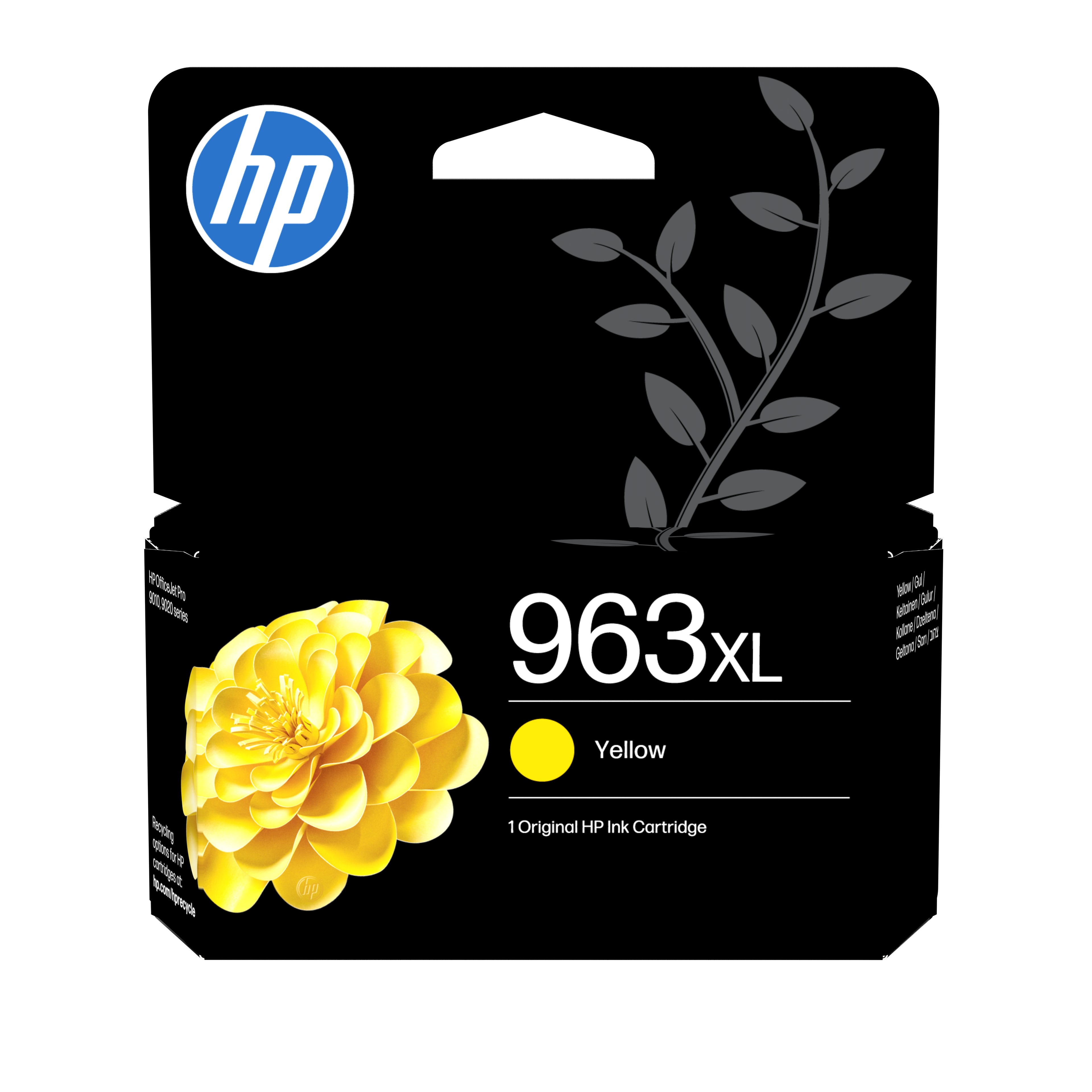 HP Cartuccia di inchiostro giallo originale 963XL ad alta capacità