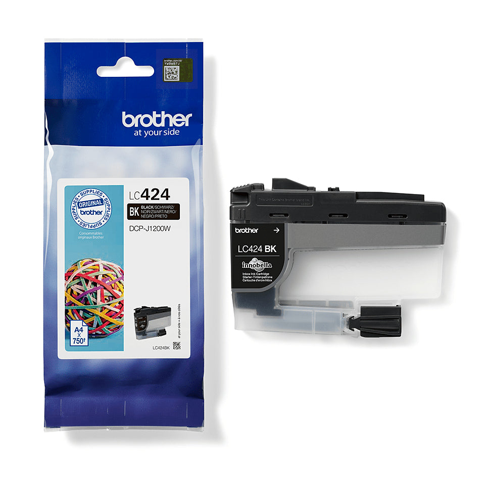 Brother LC424BK cartuccia d'inchiostro 1 pz Originale Nero