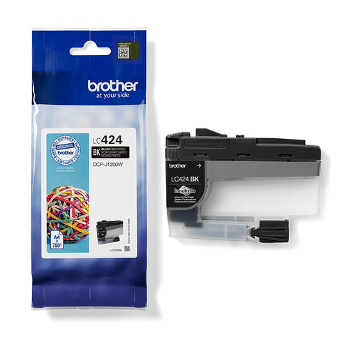 Brother LC424BK cartuccia d'inchiostro 1 pz Originale Nero