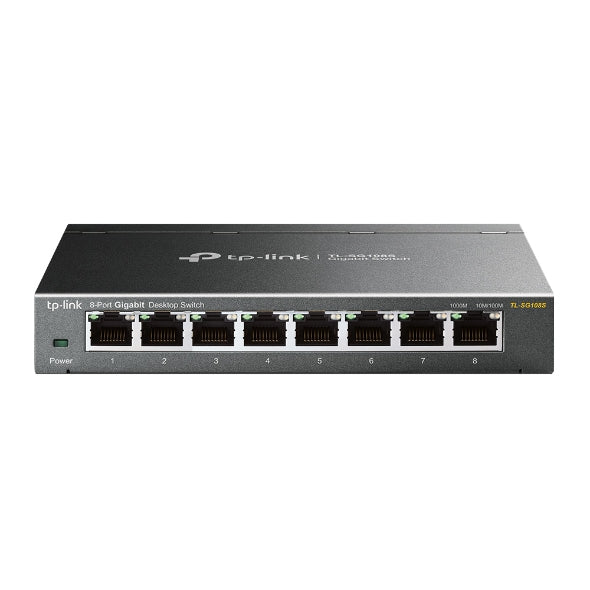 TP-Link Omada TL-SG108S switch di rete Non gestito Gigabit Ethernet (10/100/1000) Nero
