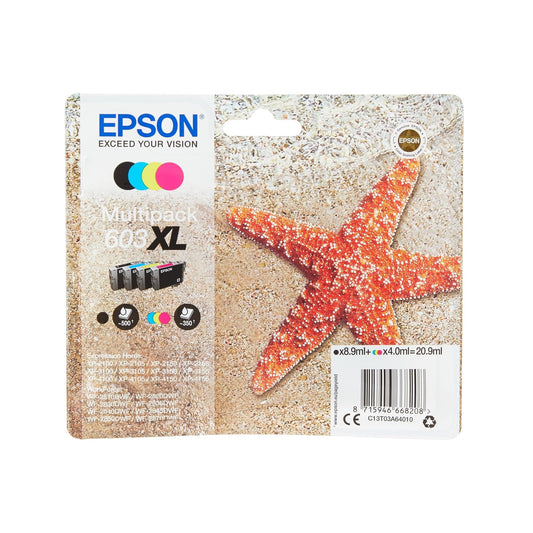 Epson Serie 603XL Stella Marina - Cartucce originali, Multipack 4 colori XL