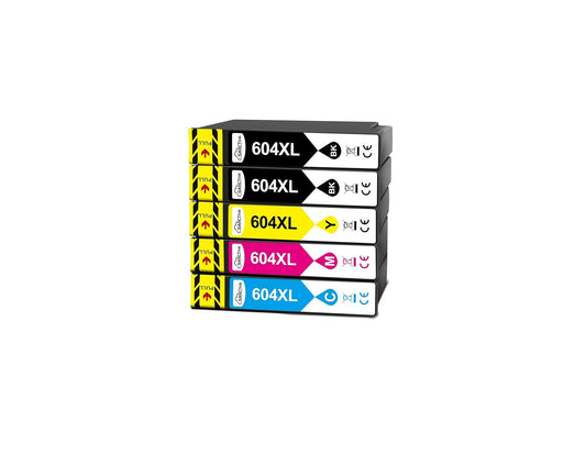 Cartucce 604XL Compatibili (2 Nero, 1 Ciano, 1 Magenta, 1 Giallo)