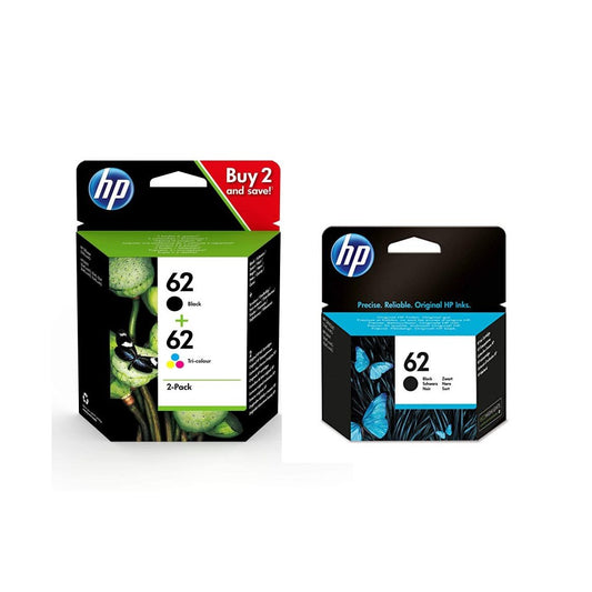 HP 62 - Confezione da 2 cartucce ( 2 Nero e 1 Colore)