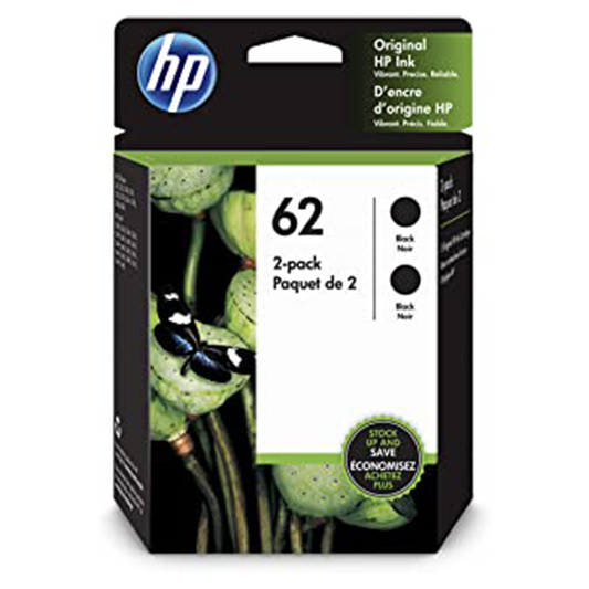 HP 62 Black - Confezione da 2 cartucce ( 2 Nero )