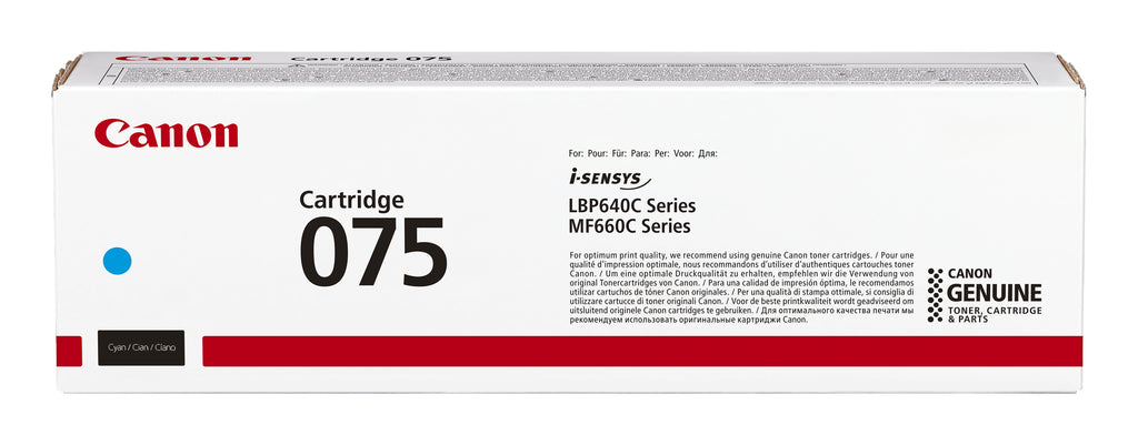 Canon 075 cartuccia toner 1 pz Originale Ciano