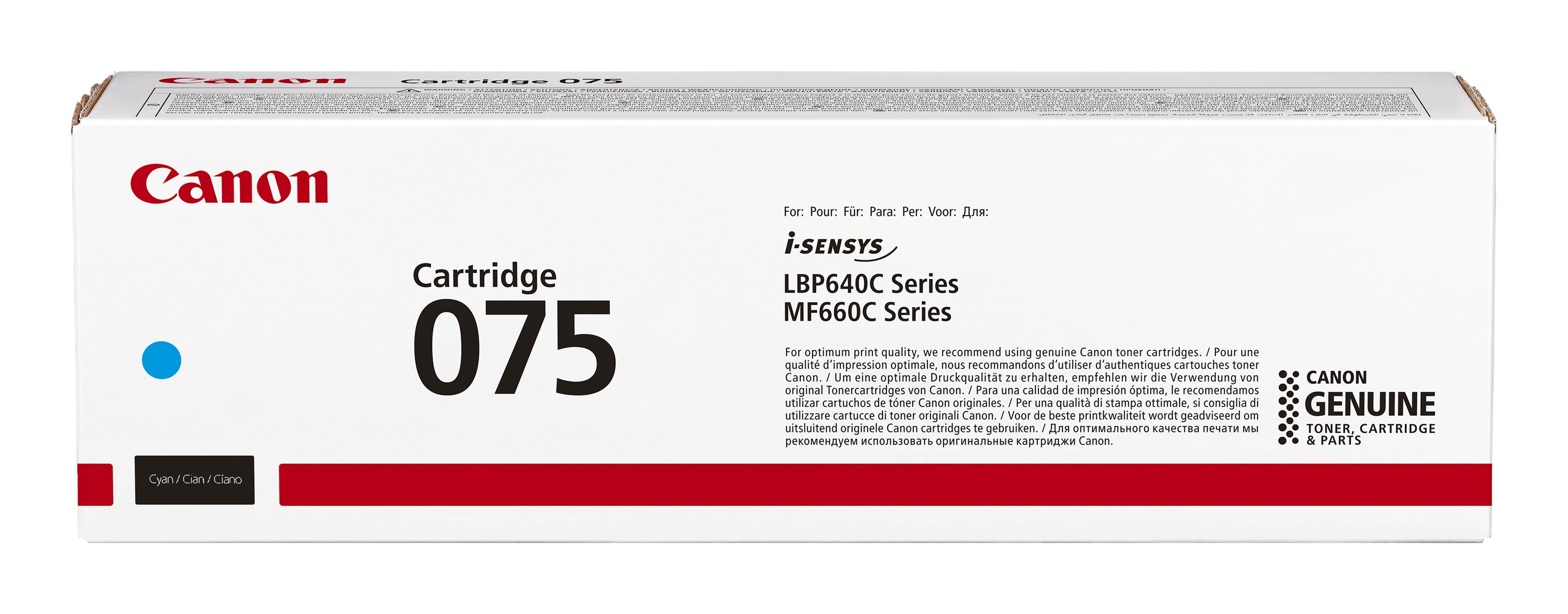 Canon 075 cartuccia toner 1 pz Originale Ciano