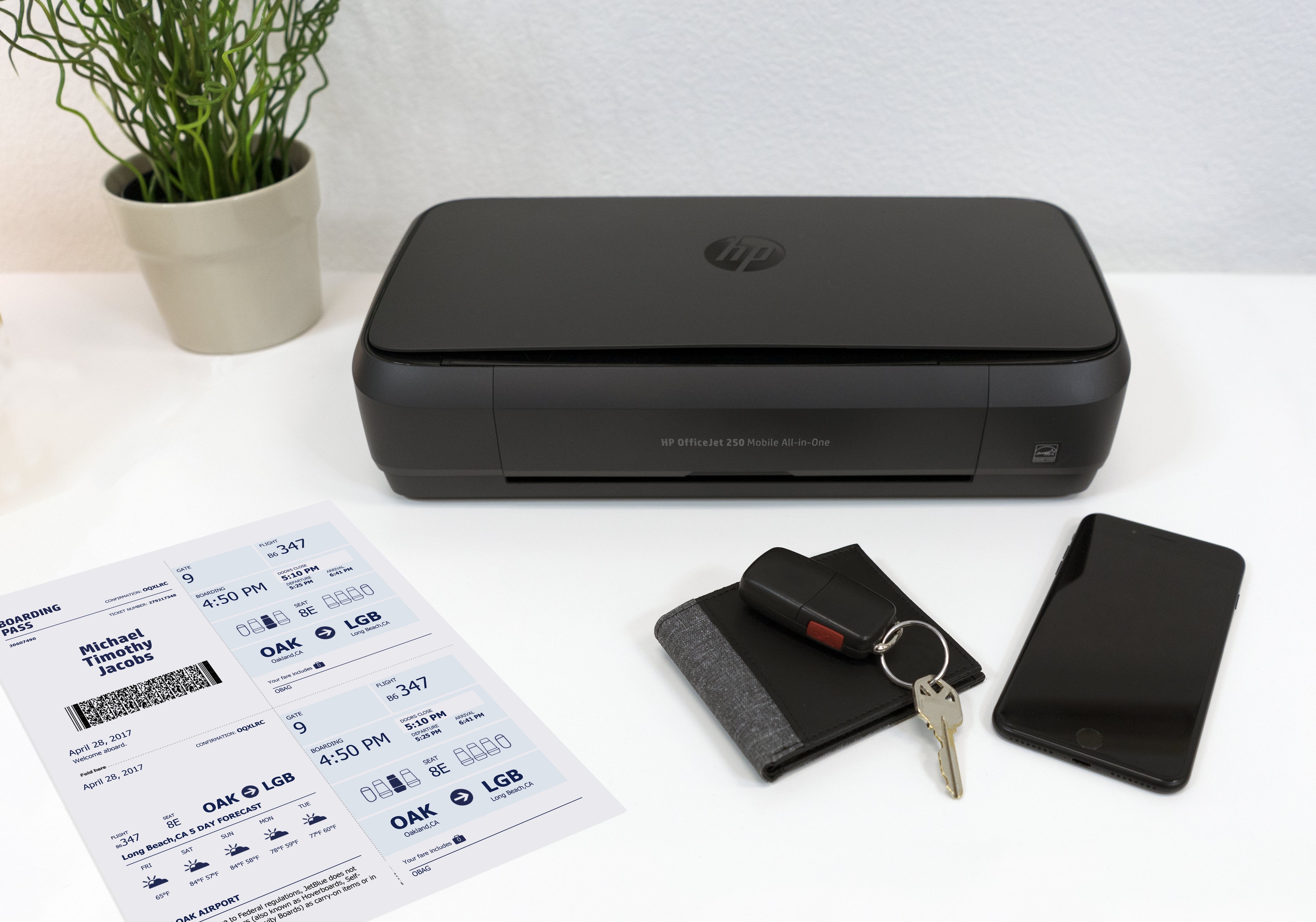 HP OfficeJet Mobile 250 Wireless All-in-One Colore Stampante, Fotocopiatrice, scanner