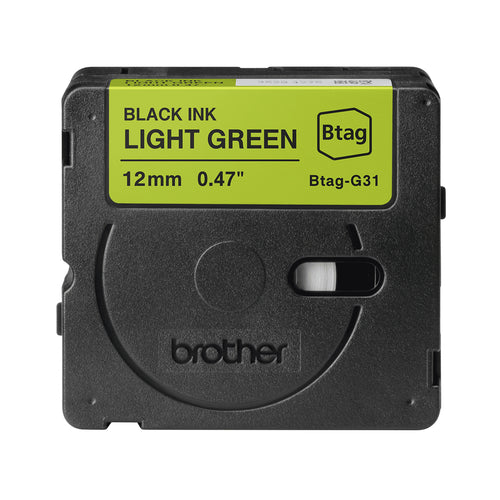 Brother BTAG-G31 nastro per etichettatrice Nero su verde