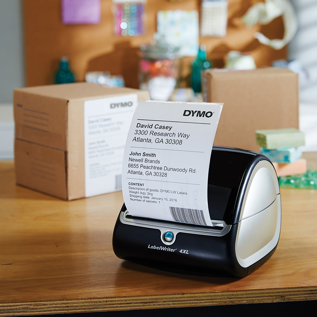 DYMO LW etichette extra large originali per etichettatrice LabelWriter 5XL/4XL | 104 mm x 159 mm | Rotolo da 220 | nero su bianco