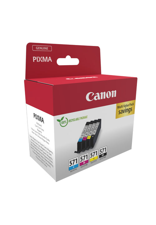 Canon 0386C008 cartuccia d'inchiostro 4 pz Originale Nero, Ciano, Magenta, Giallo