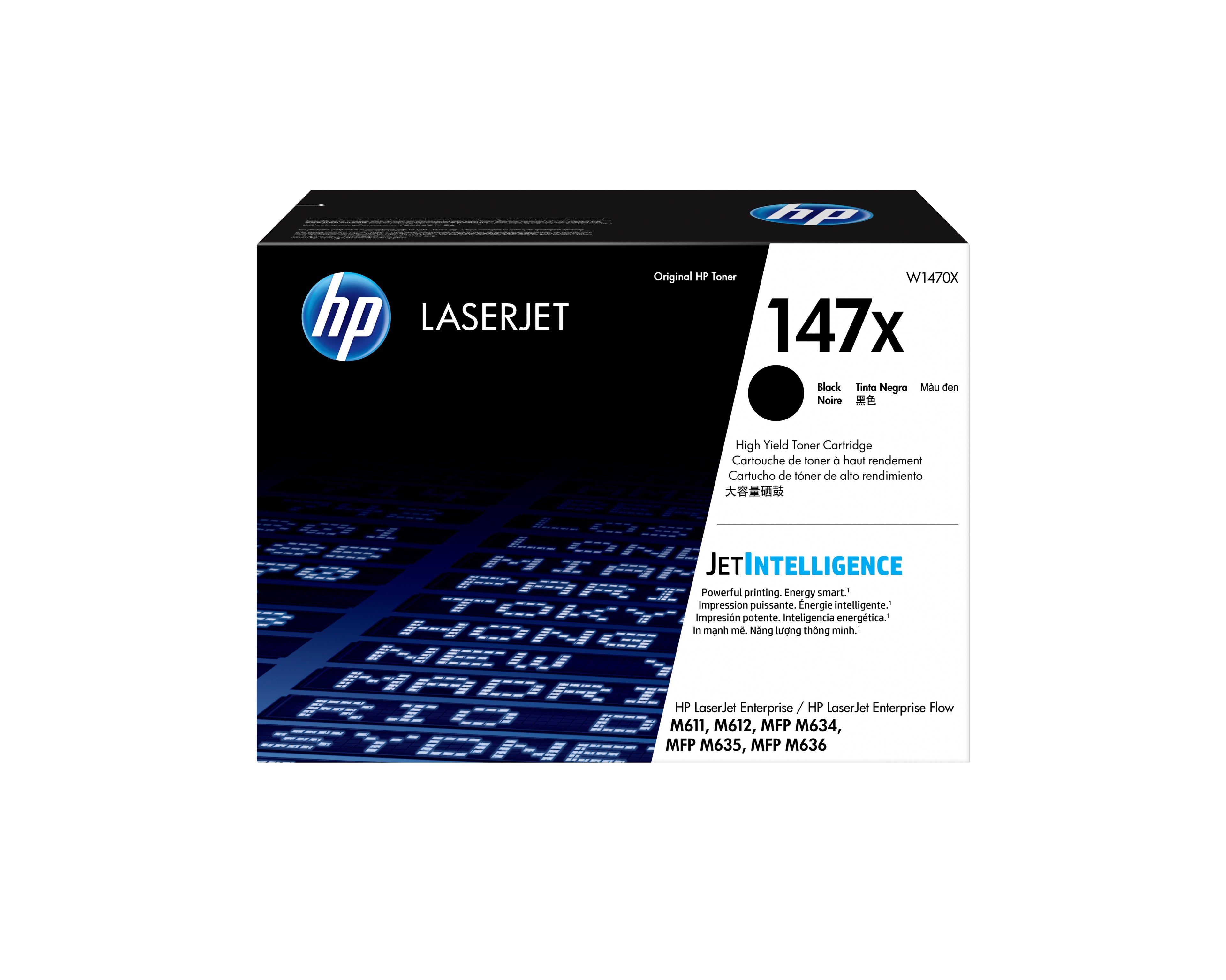 HP LaserJet Cartuccia toner nero originale 147X ad alta capacità